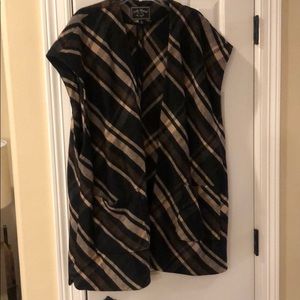 Lucky Brand Plaid Vest/Shawl